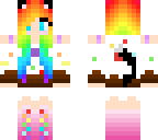 rainbow cat girl