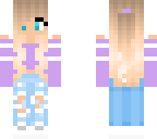 purple blonde girl