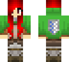 red hair attack on titan girl