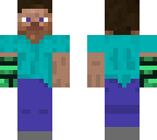 steve with prismarine gauntlet