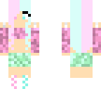 cotton candy swim suit girl
