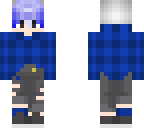blue hair boy