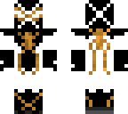gold white and black spidey