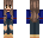 teen girl blue and red