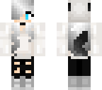 black and white wolf