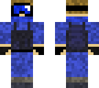 blue tactical soldier