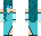 cyan dress