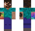 robot steve with rainbow powers