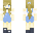 blonde overalls