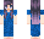 blue dress girl