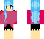 blue haired girl