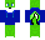 emerald wolf with hoodie