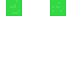floating green apple head