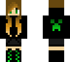 green creeper hoodie