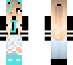 half blue wolf girl