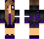 purple cat gamer girl