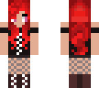 red haired goth