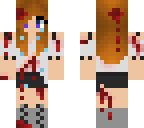 sad bloody girl