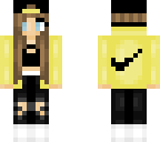 yellow nike girl edit