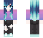 cute blue hair girl
