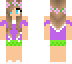 cute girl with flower wreath