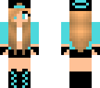 hella cute blue tomboy girl