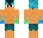 ice boy in swimming trunks