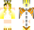 yellow-gold dragon girl