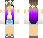 purple hair summer girl edit