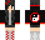 yin yang red girl