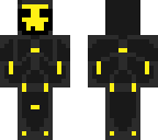 futuristic yellow skull black ops soldier
