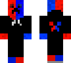 red x blue creeper