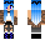 chica con pelo azul