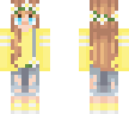 overalls yellow sweater