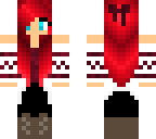 winter red head girl