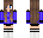 chica de azul