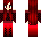 evil blood-red haired girl