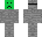 i am stone with creeper mask derpy