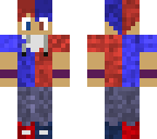 blue and red boy