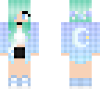 blue hair girl edit