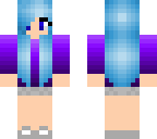 blue haired girl