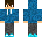 blue hoodie