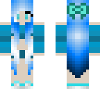 blue long hair girl