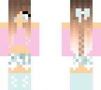 girl with braid and blue bow