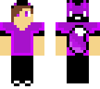 purple wolf boy