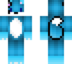 blue fox with butterfly