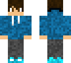blue hoodie kid