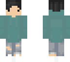 green hoodie
