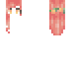 pink hair base with flower crown
