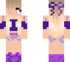 purple spring girl